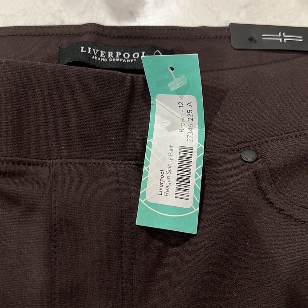 Liverpool brown Reagan skinny pants - Picture 3 of 4